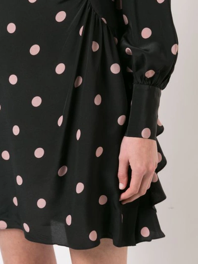 Shop Zimmermann Polka Dot Mini Dress In Black