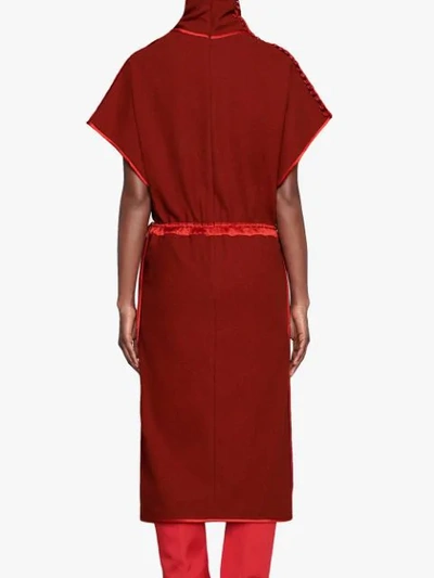 Shop Gucci Shift Mid-length Dress In Red