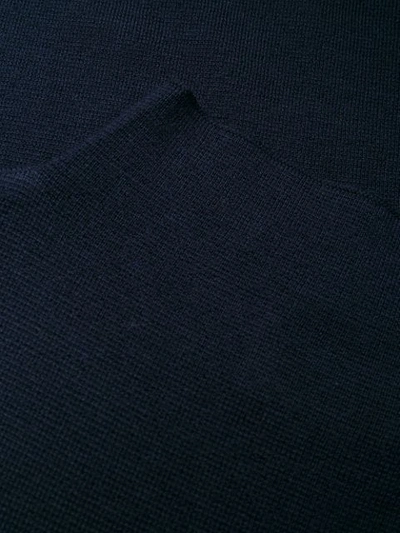 ALLUDE FINE KNIT SHIFT DRESS - 蓝色