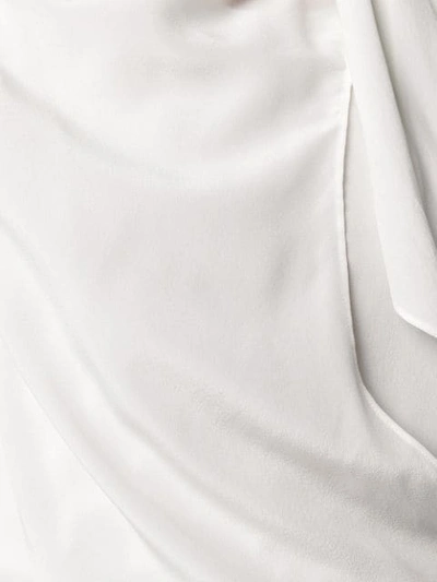 CHLOÉ 系带打结细节罩衫 - 白色