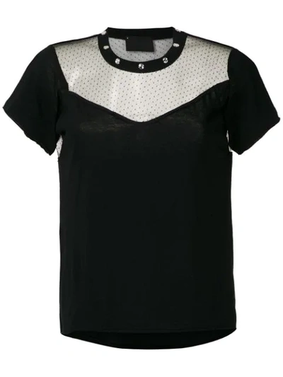 Shop Andrea Bogosian Strass Embellished Puritty T-shirt In Black