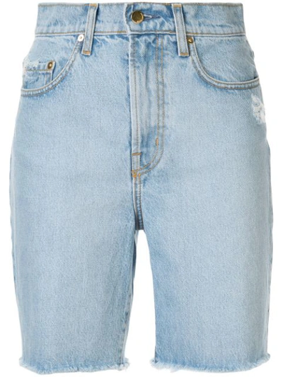 Shop Nobody Denim Tyler Denim Shorts In Blue