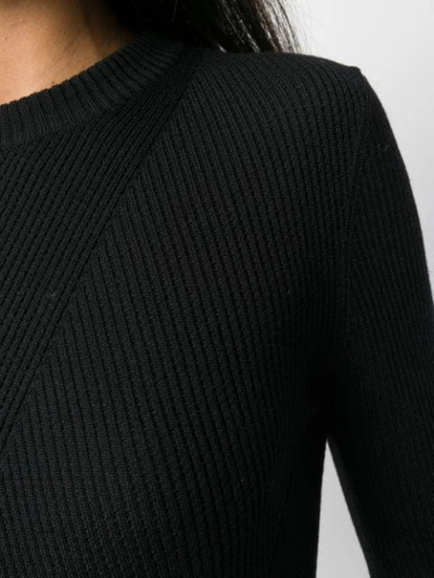 Shop Roberto Collina Ribbed Sweatshirt In Black
