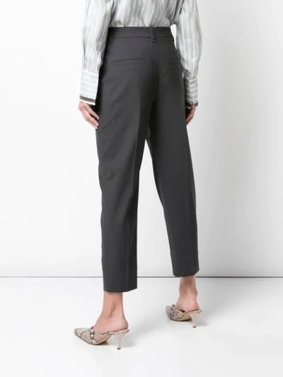 Shop Brunello Cucinelli Tailored Trousers In Grey