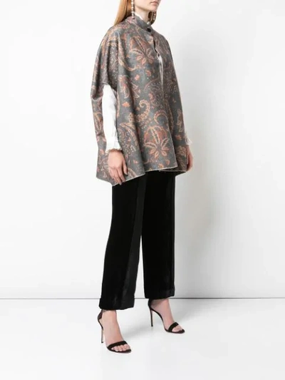 Shop Etro Paisley Floral Print Cardigan In 0001