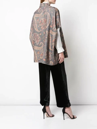 Shop Etro Paisley Floral Print Cardigan In 0001