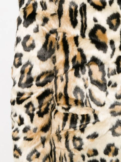 Shop Apparis Faux-fur Leopard Coat In Neutrals