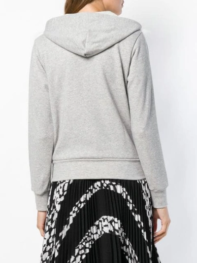 Shop Comme Des Garcons Girl Faux Fur Hoodie In Grey