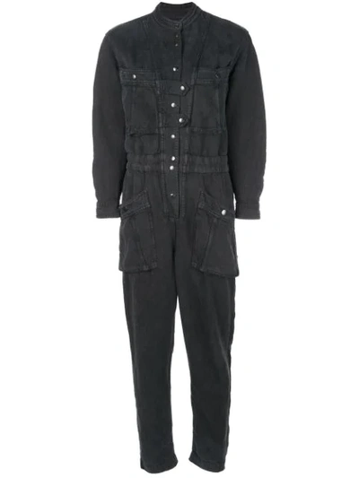 ISABEL MARANT ÉTOILE MULTI-POCKET JUMPSUIT - 黑色