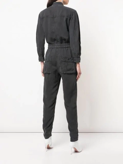 ISABEL MARANT ÉTOILE MULTI-POCKET JUMPSUIT - 黑色