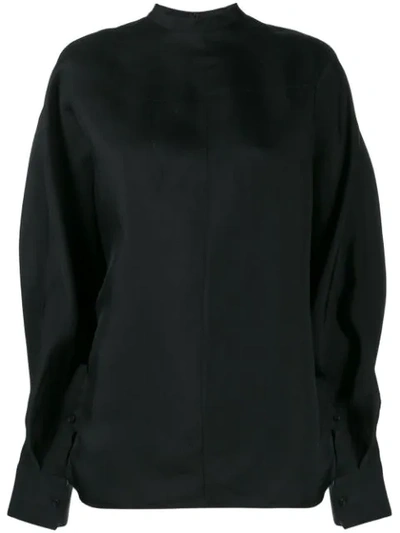 Shop Jil Sander Oversized Sweatshirt In Black