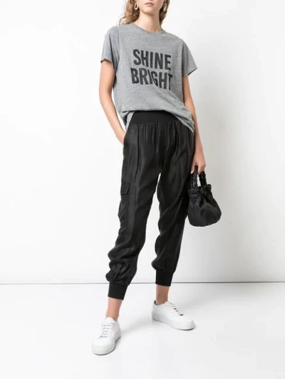 Shop Cinq À Sept Shine Bright T In Heather Grey/black
