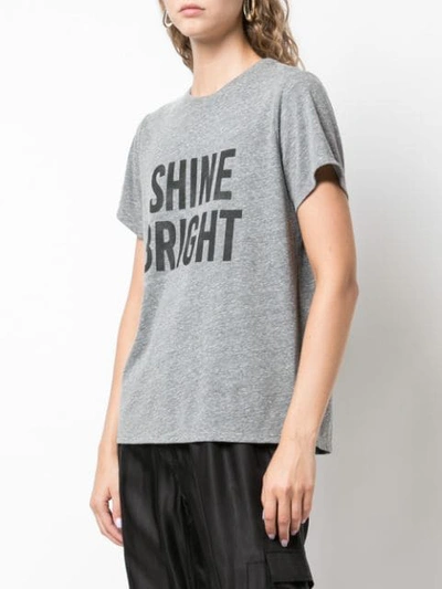 Shop Cinq À Sept Shine Bright T In Heather Grey/black