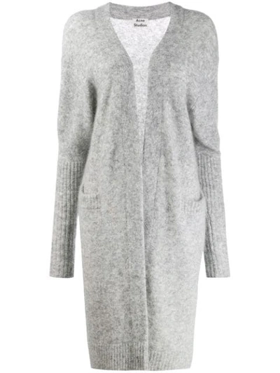 Shop Acne Studios Open Front Cardigan In Grey