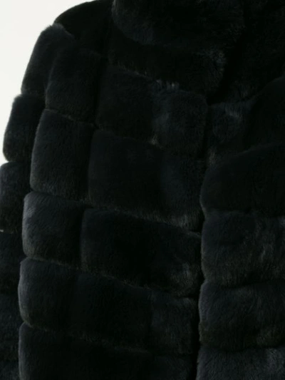 Shop Yves Salomon Fur Coat - Blue