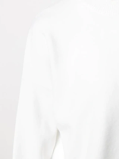 Shop Vince Boxy Crew Neck Sweater In White