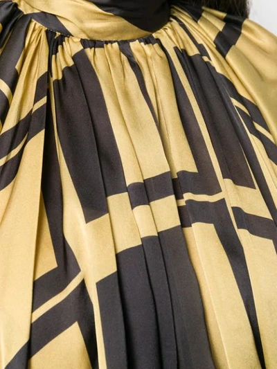 Shop Zimmermann Resistance Batwing Dress In Gold