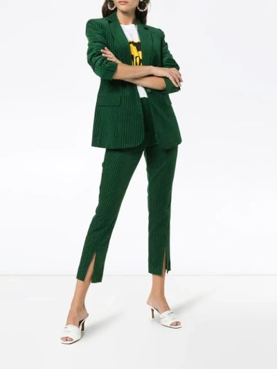 Shop Frame Fitted Corduroy Cotton-blend Jacket - Green