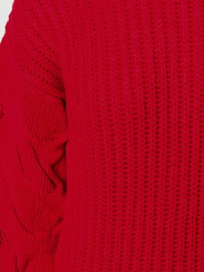 Shop P.a.r.o.s.h . Cable-knit Jumper - Red