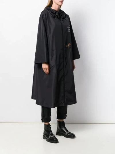 Valentino Gravitation Coat In Black