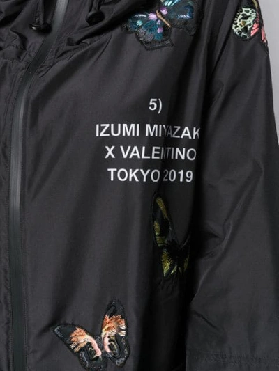 Valentino Gravitation Coat In Black