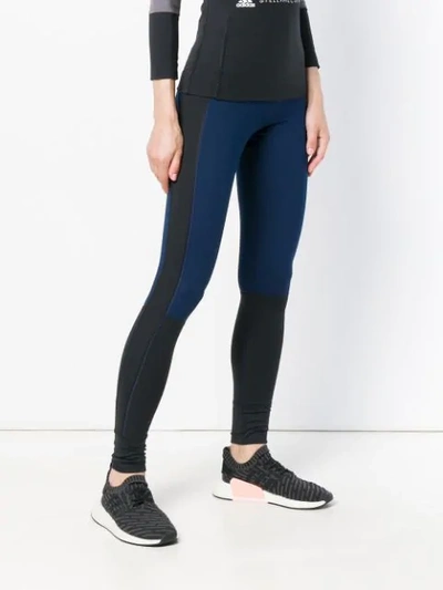 Shop Adidas By Stella Mccartney Yoga Compression Tights In Blue