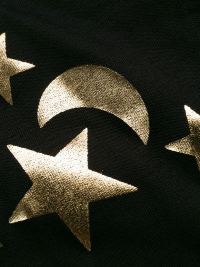 Shop Gucci Stars Printed T-shirt In Black