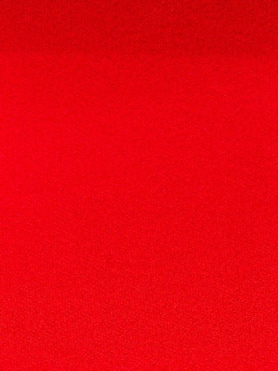 Shop Dolce & Gabbana Flared Cuff Peplum Dress In Red