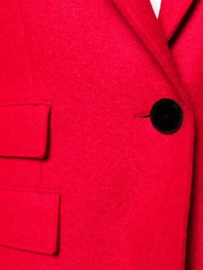 Shop Harris Wharf London Single Breasted Coat In Red