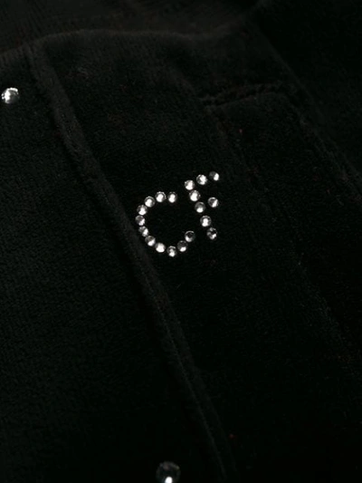 Shop Chiara Ferragni Crystal Embellished Trousers In Black
