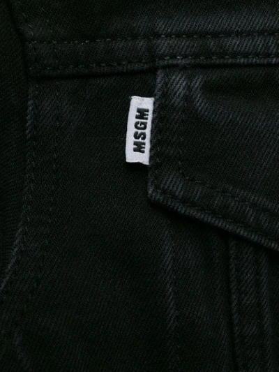 Shop Msgm Fish Tail Jacket In Black