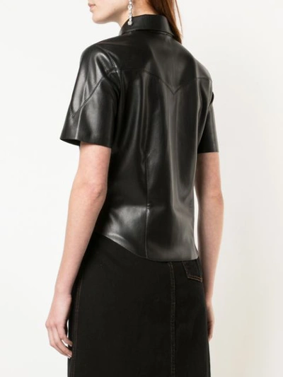 Shop Nanushka Clare Shirt In Black