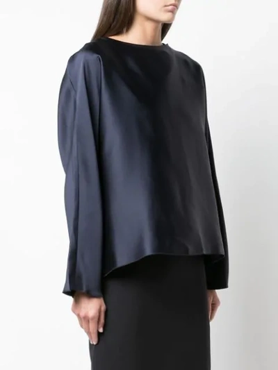 Shop The Row Dylia Structured Blouse In Blue
