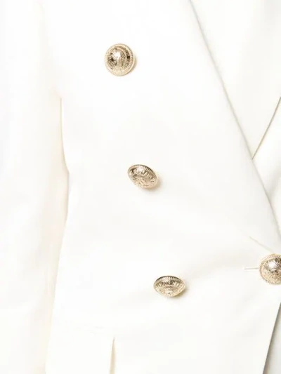 BALMAIN 饰扣西装夹克 - 白色