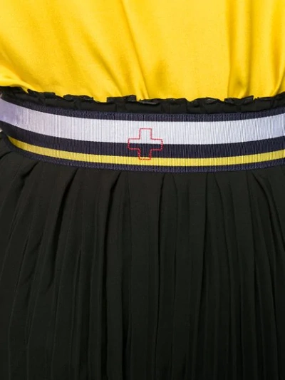 Shop A.f.vandevorst Saddle Pleated Maxi Skirt In Black
