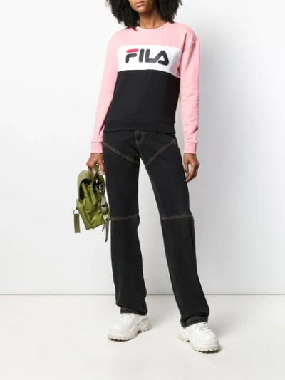 Fila Leah Crew Sweat Sweatshirt In Pink | ModeSens