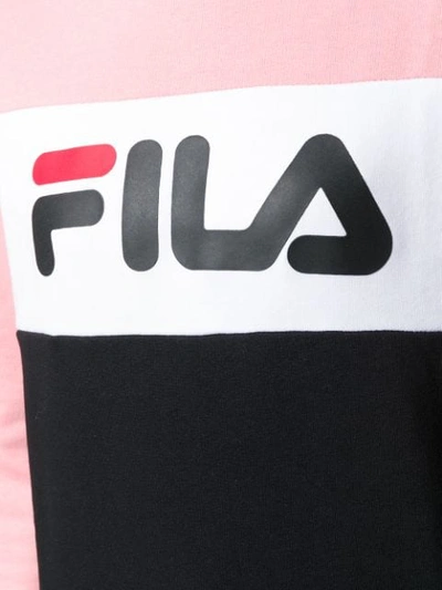 Shop Fila Leah Crew-neck Sweatshirt In Pink
