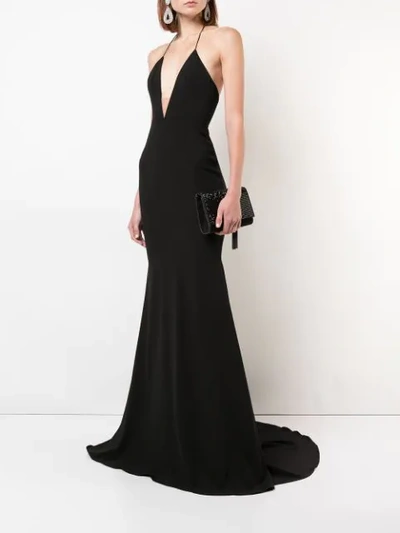 ALEX PERRY RAE GOWN - 黑色