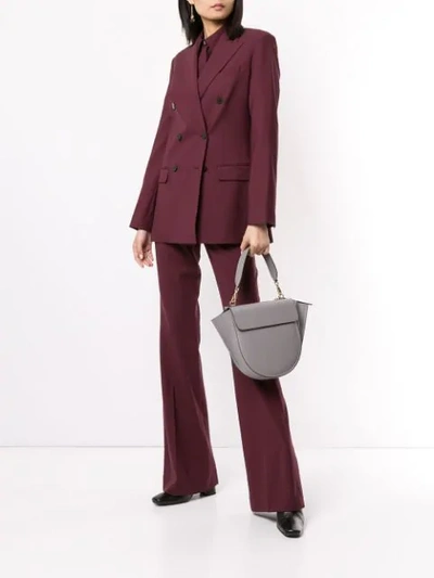 Theory Tailored Straight-leg Trousers In Red