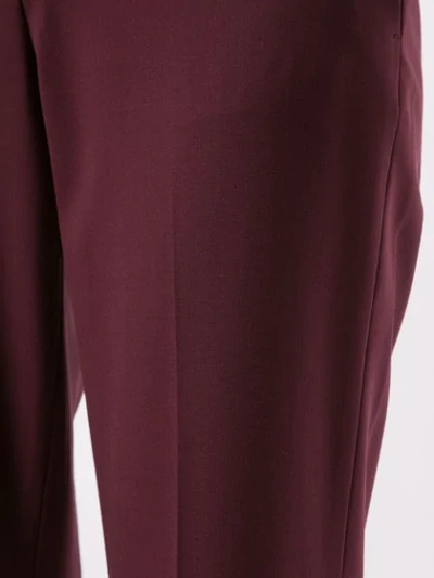 Shop Theory Tailored Straight-leg Trousers In Red