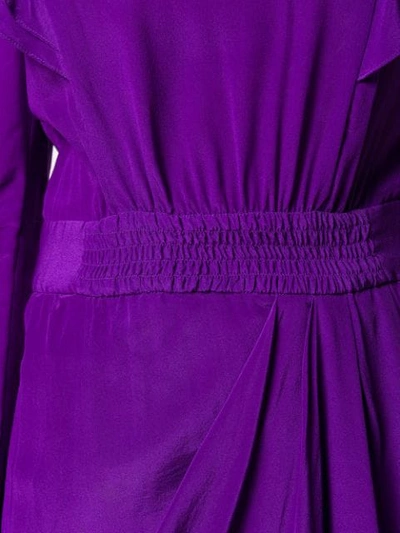 Shop Isabel Marant Étoile Frill Trim Dress In Purple