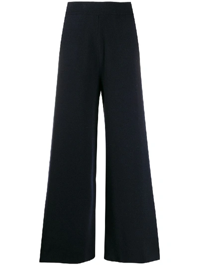 Shop Jil Sander Long Wide-leg Trousers In Blue