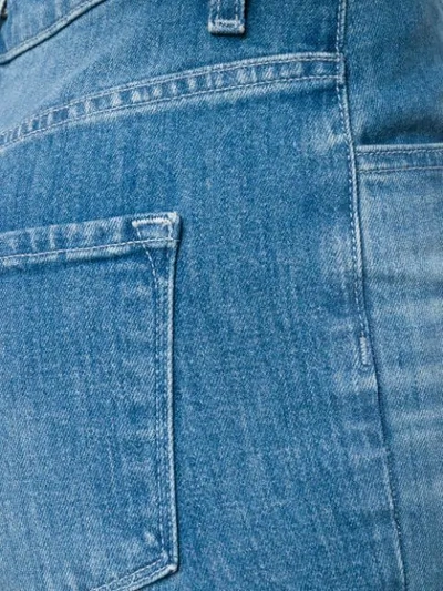 Shop J Brand Wide Leg Cropped Jeans In Blue