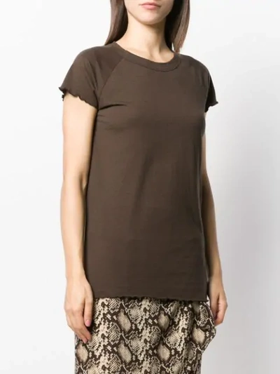 Shop Nili Lotan Short-sleeve Fitted Top In Green