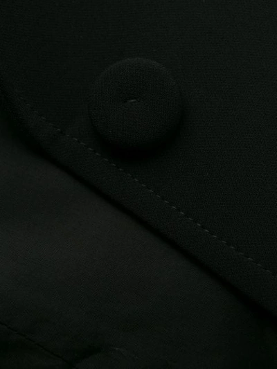 Shop Moschino Cropped Blazer In Black