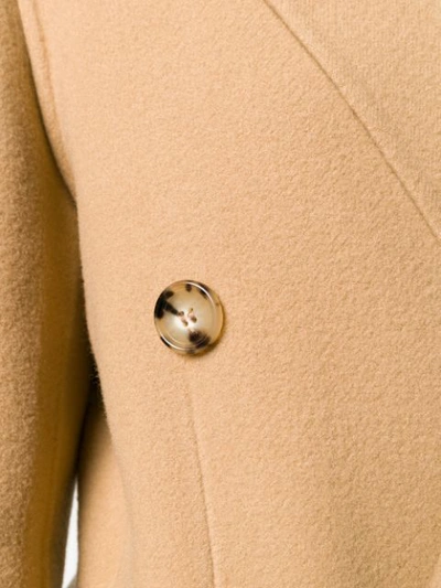 Shop Bottega Veneta Textured Belted Coat In 2640 Camel