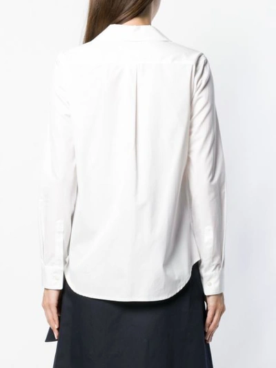 Shop Comme Des Garcons Girl Ruffle Trim Shirt In White