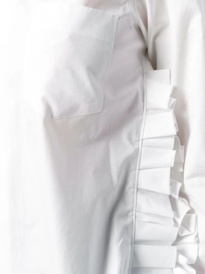 Shop Comme Des Garcons Girl Ruffle Trim Shirt In White