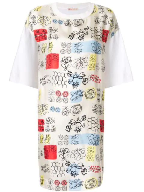 graphic print t shirt dress