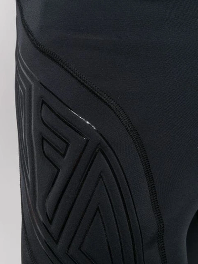 Shop Fendi Tech Fabric Leggings In Black
